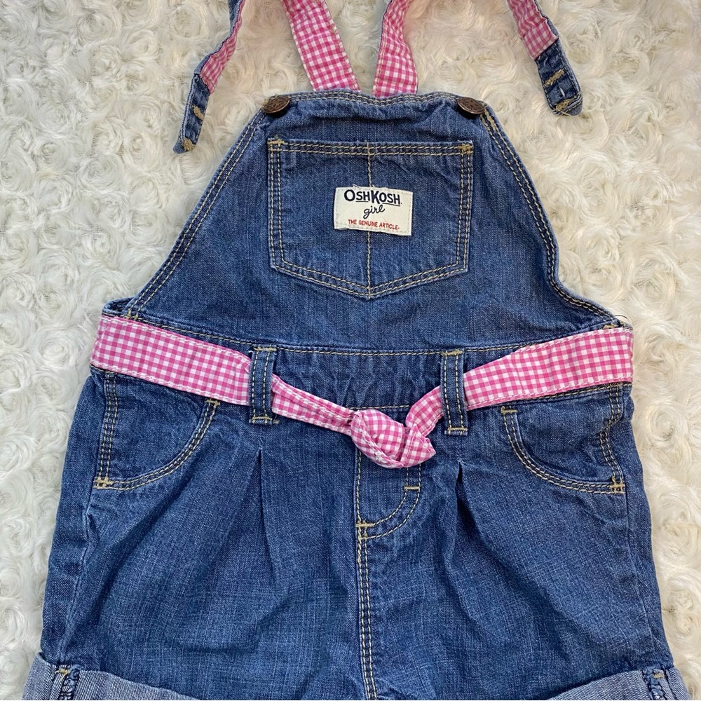 Oshkosh 18 months shortalls denim